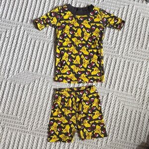 Hanna Andersson Kids Pikachu Pajama Set - Yellow and Black